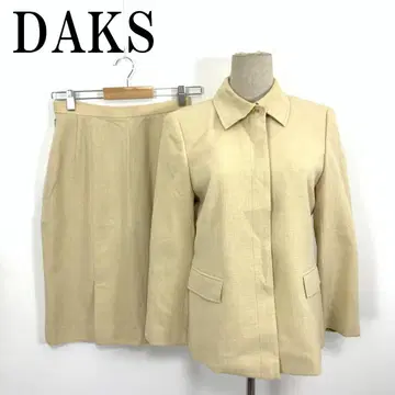 LA8749 닥스 스커트 수트 베이지 코튼 울 64-91