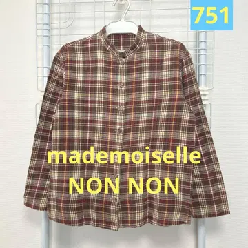 mademoiselle NON NON 체크 플란넬 셔츠