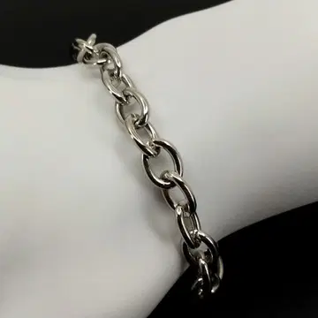 실버 토글 체인 팔찌 심플