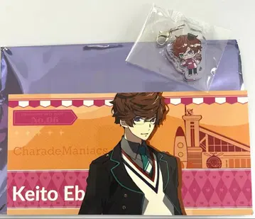 오토메이트 파티 티켓풍 카드 & 치비 캐릭터 아크릴 참 카에데 케이트