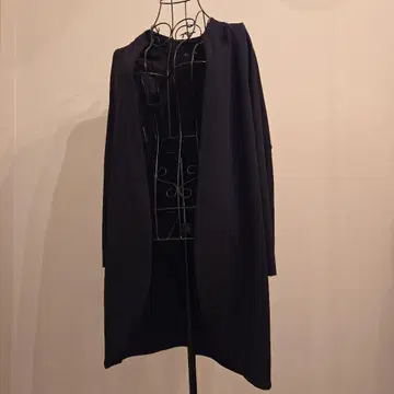 ZARA Collection 블랙 롱 코트 폴리에스테르 혼방