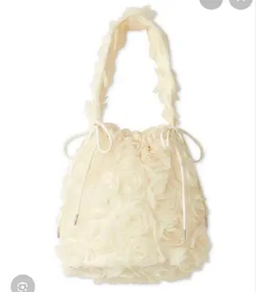 [ 미사용 ] LILY BROWN 플라워 튤 백