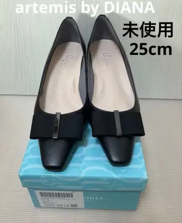 미사용 artemis by DIANA 다이애나 블랙 펌프스 25cm