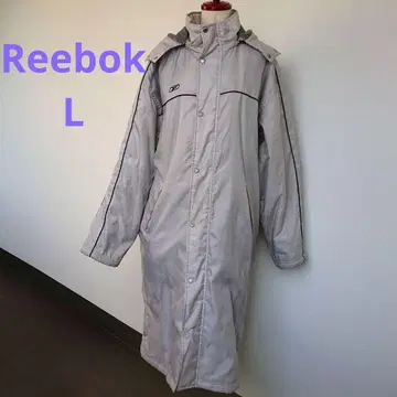 리복 벤치 코트 롱 L 보아 안감 라이트 그레이