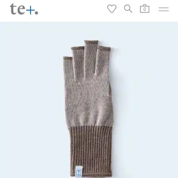 새상품 택 te+ 테토 모 100% 정가 6050엔 베이지 일본제 장갑