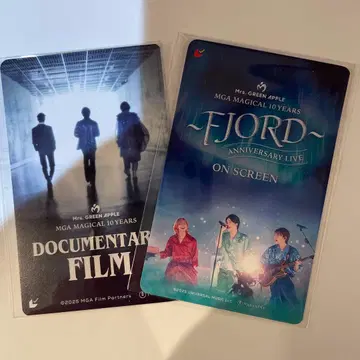 Mrs. GREEN APPLE 10주년 다큐멘터리 & 라이브 기념 카드