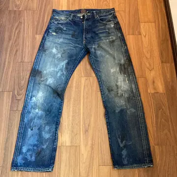 스트라이버즈 로우 데미지 가공 데님 팬츠 SIZE 32 일본제 데님