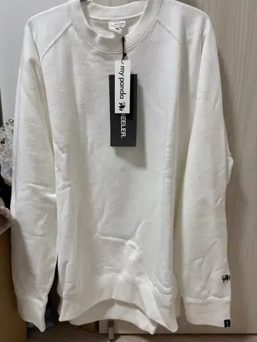 my panda LOOPWHEELER M 화이트 맨투맨