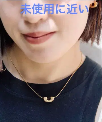 새상품급 이아파피요네 [금속 알레르기 방지/스테인리스] 유 쉐이프 목걸이