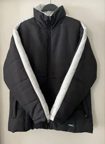 FILA 남성용 아우터 자켓 겨울 의류 블랙 사이즈 M