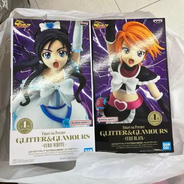 빛의 전사 프리큐어 큐어 화이트 큐어 블랙 피규어 2세트