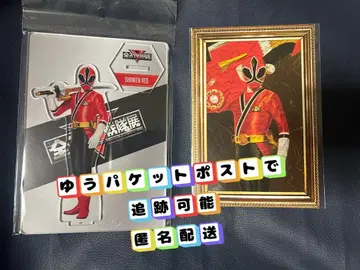 전 슈퍼 전대 전시회 사무라이전대 신켄쟈 신켄 레드 아크릴 스탠드 초상화