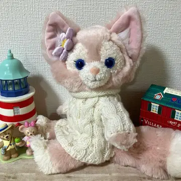 리나벨 펄 니트 원피스 화이트 숄더백용 핸드메이드