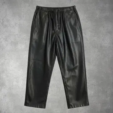 THE STANDARD WEGO 인조 가죽 이지 턱 팬츠 46-3-29