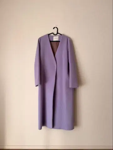 라벤더 롱 코트