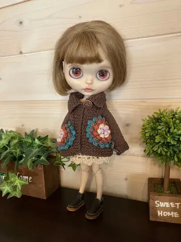 네오 브라이스 아웃핏 꽃 가디건