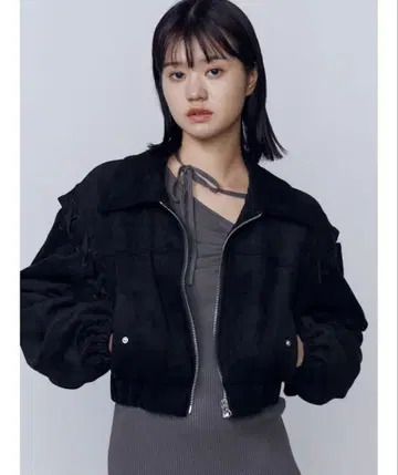 EMODA 페이크 스웨이드 블루종