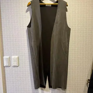 인조 가죽 베스트 그레이지 롱 네미카 가레나