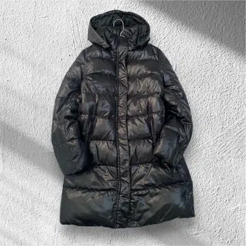 [유니클로] 다운 컬렉션 다운 롱 자켓 후드 탈부착 가능 M