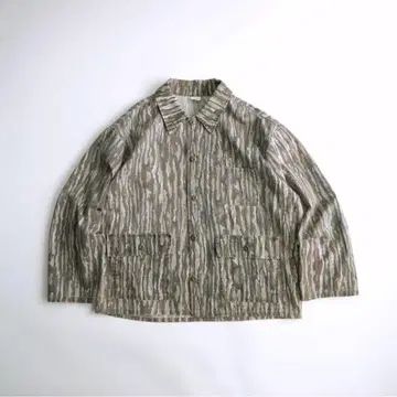 카모플라쥬 리얼 트리 카모 무늬 헌팅 자켓 L 구제 의류.