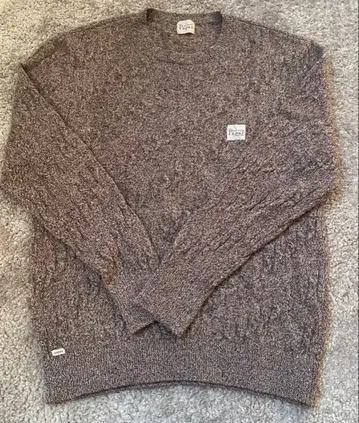 Papas 케이블 니트 스웨터 브라운