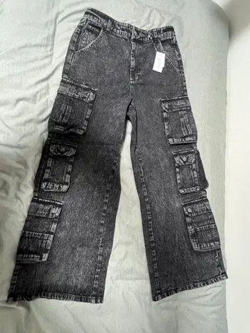 CLEL 3D Many Pocket Denim Cargo Pants