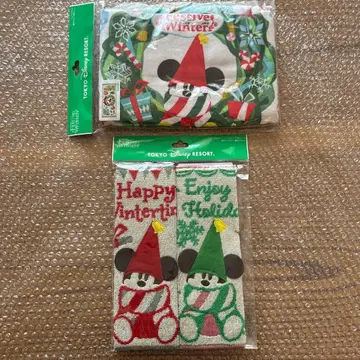 디즈니 페이스 타월 미니 타월 2개 세트 릴린린 미개봉