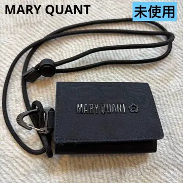 미사용 25년 신상 MARY QUANT 블랙 3단 폴더형 지갑