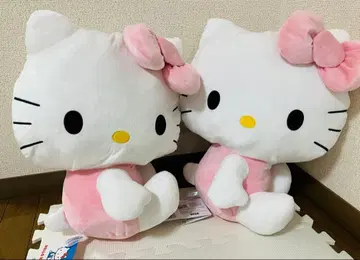 헬로키티 슈퍼 라지 봉제 인형 헤이세이 핑크 2체 세트