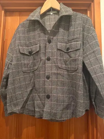 Armillary 백 로고 오버 체크 셔츠