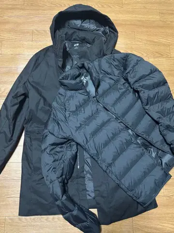 유니클로/세트 판매/다운 코트/울트라 라이트 다운/M