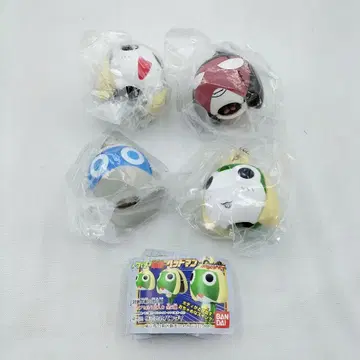 미개봉 개구리 중사 케로로 헤드맨 키체인 4종