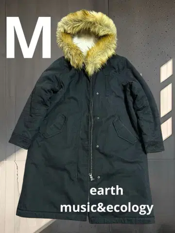 어스 뮤직 앤 이콜로지 퍼 모즈 코트 블랙 보아 안감 M