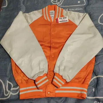 DESCENTE DR-70 바시티 자켓 오렌지 90년대 빈티지 M