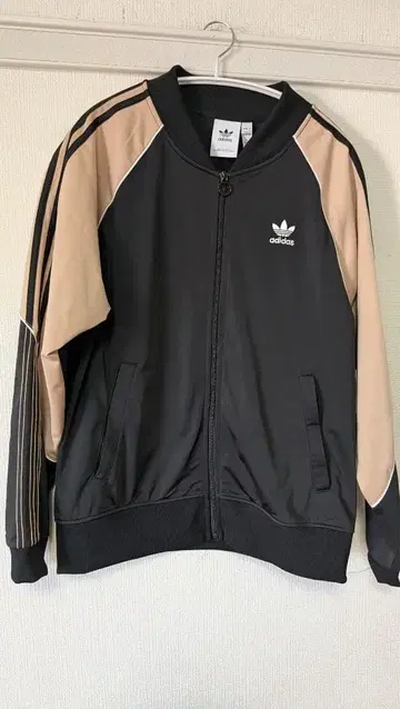 adidas 집업 자켓 블랙/베이지 ASIA D