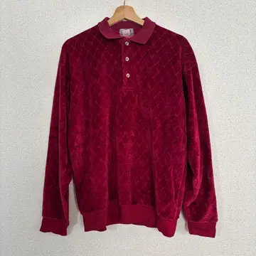 벨로아 피케 셔츠 롱 T 미국제