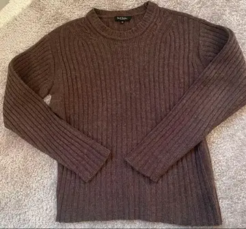 Paul Smith 브라운 리브 니트 스웨터 M