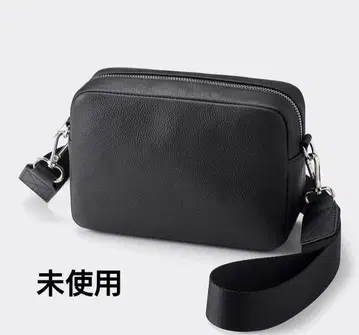 GU 리얼 가죽 블랙 숄더백 카메라백 천연 가죽백