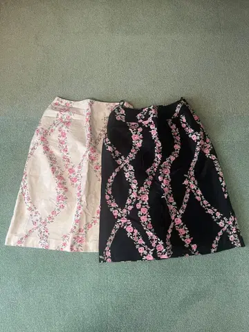 귀여운 꽃무늬 스커트 2세트