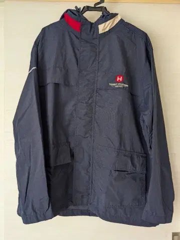 Tommy Hilfiger 남성용 L 나일론 자켓 네이비