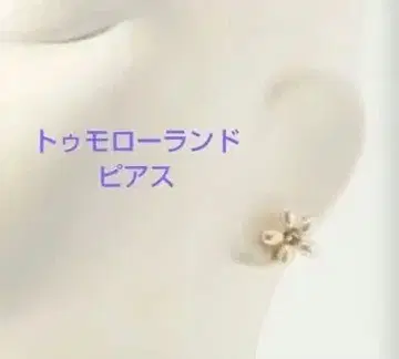 투모로우랜드 꽃 모양 귀걸이 양쪽 귀