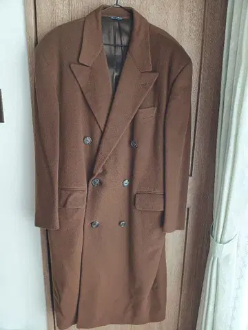 WILLIAM 브라운 롱 코트