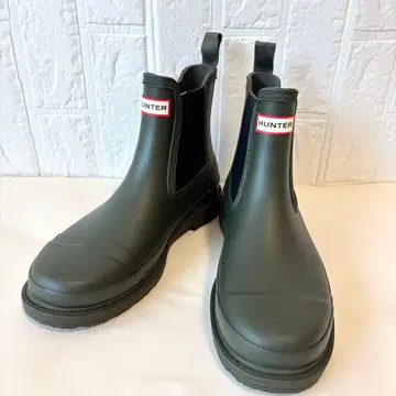 HUNTER 첼시 부츠 다크 올리브 25cm