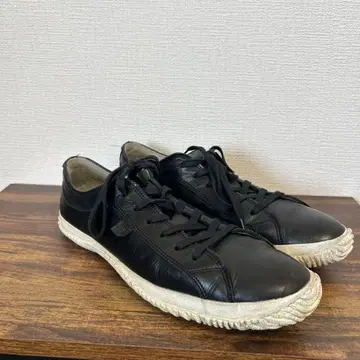 SPINGLE MOVE 레더 스니커즈 M 블랙