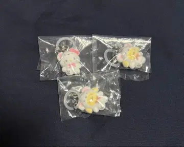 산리오 메지루시 액세서리 폼폼푸딩 헬로키티 3개 세트