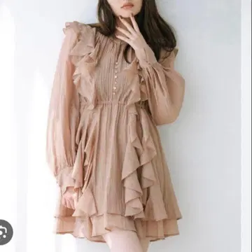 코코딜 프릴 미니 원피스