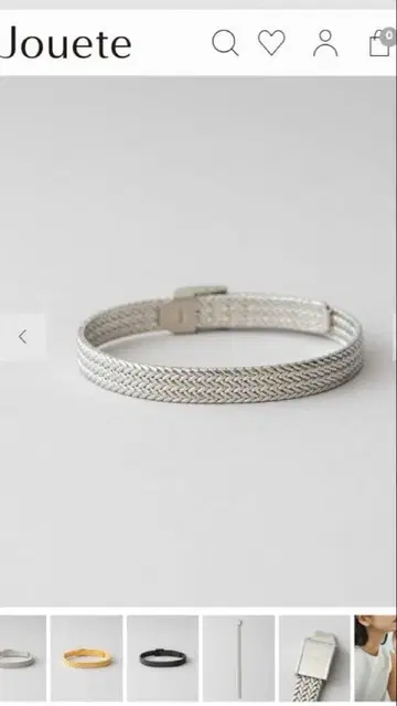 메쉬 벨트 헤링본 팔찌 쥬에테 jouette
