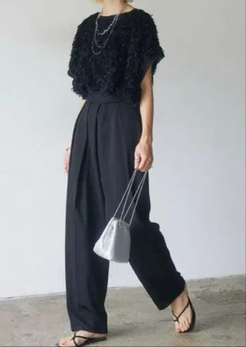 ESICA 에시카 커브 팬츠 블랙