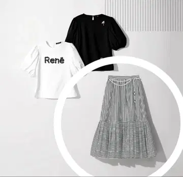 [ 새상품급 ] Rene 루네 스트라이프 스커트 5424200