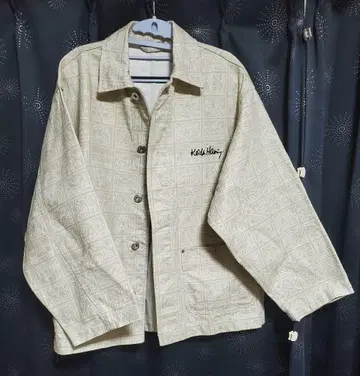 H&M x 키스 해링 트윌 셔츠 자켓 US 사이즈 XS